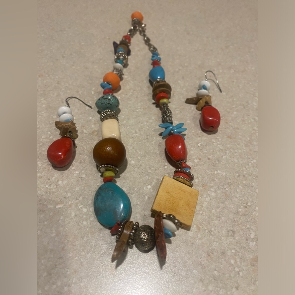 Vtg. Fashion New With Real Turquoise Racks